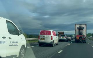 Delays expected due to traffic building on the M6 and A590